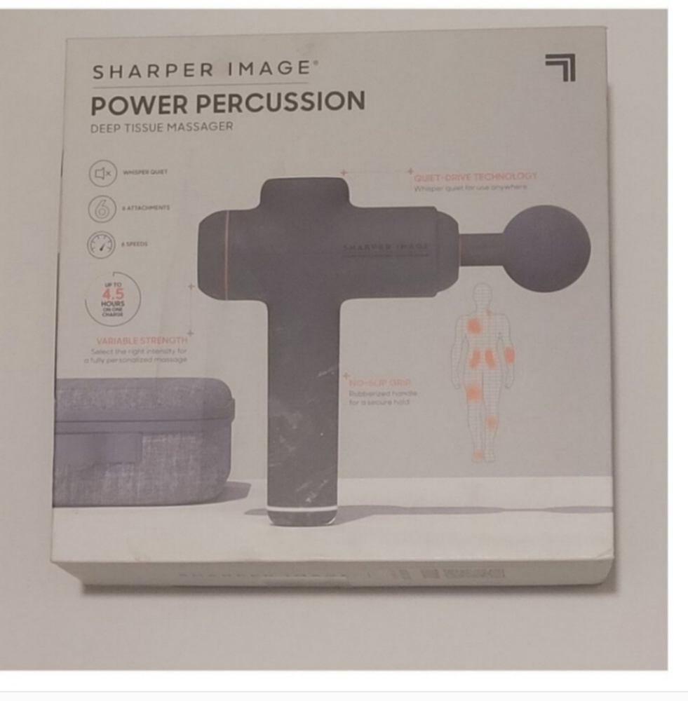Sharper Image Black Deep Tissue Massager